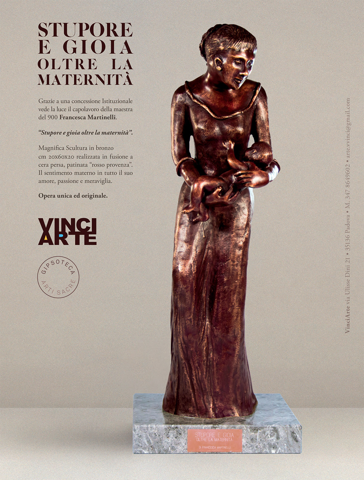 IMMAGINE SCULTURA DELL'ARTISTA FRANCESCA MARTINELLI