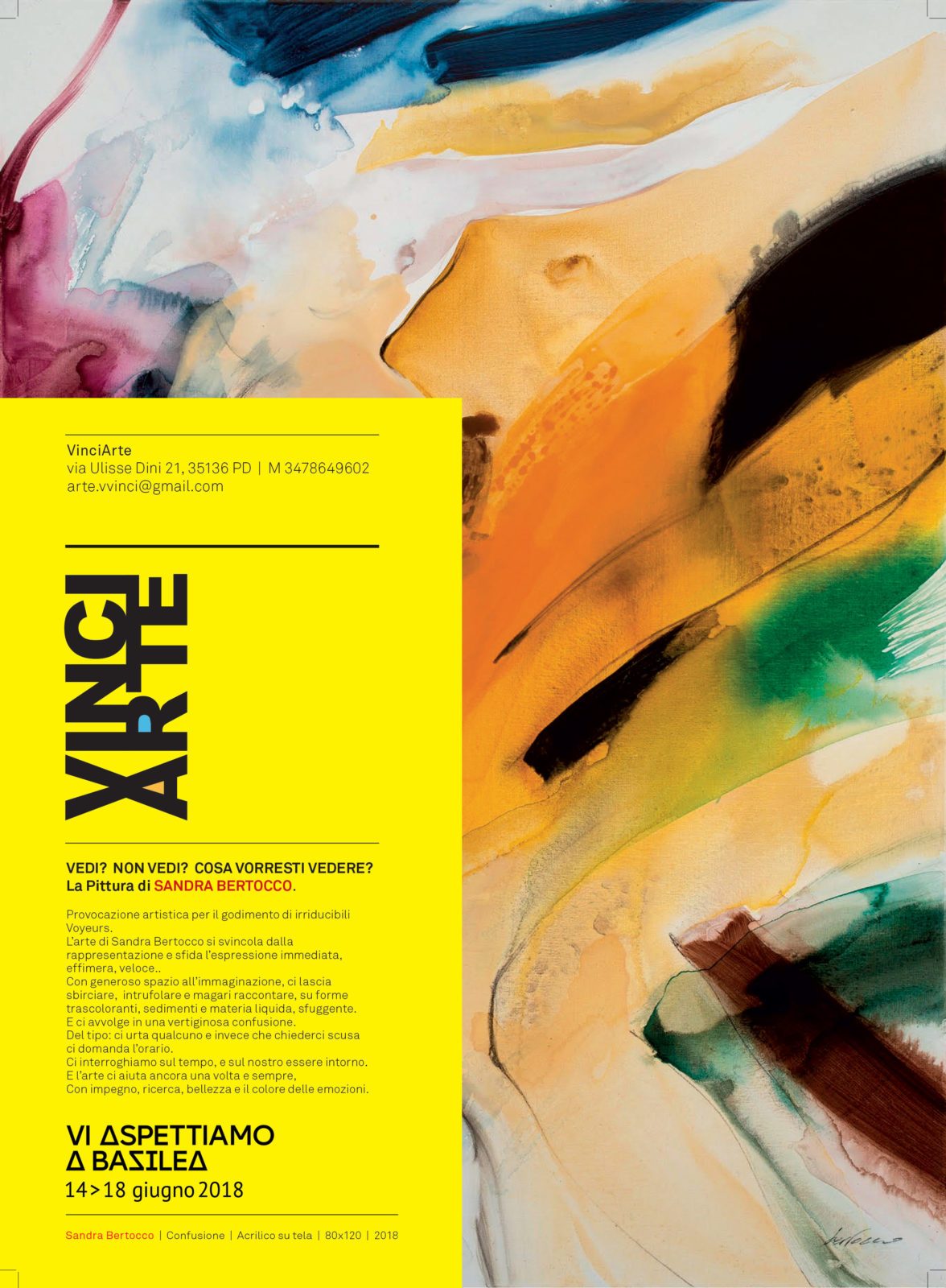 Immagine dell'opera Confusione dell'artista Sandra Bertocco presente nel manifesto